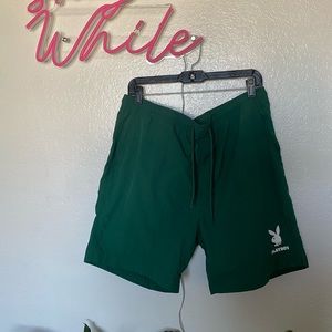 Green play boy shorts